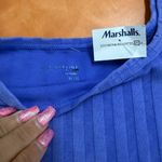 Aerie  Blue Striped Crop Top Photo 2