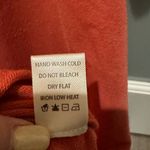 Max Studio Orange, Melon Colored Knit Dress Size M Flounce Sleeves Fun Trim Photo 8