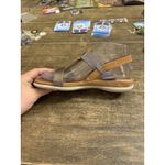 Ecco Flash Sandals Women 7M Shoes Brown Purple Leather T Photo 1