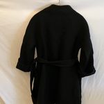 Kate Spade : Black Winter Wool (95%) Trench Coat- Gold Tone Accents Photo 8