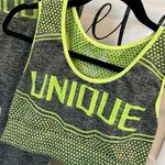 Women's NYC Brand Gray/Neon Yellow Sports Bra and Jogger Set. Fits Sizes S/M Photo 1