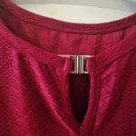 TFSDOD Elegant Burgundy Women's Keyhole Front Blouse NWOT Red Size 4X Photo 2