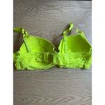 No Boundaries New Women’s  Lacey Balconette Bra Lime Florescent Green size 38C Photo 2