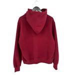 Parke Varsity Hoodie Sweatshirt Burgundy Red Spell Out Small/Medium Oversized Photo 3