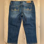 Seven7 Vintage Y2K  Capri Cropped Embroidered Jeans size 8 Photo 7