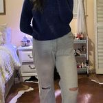 Crown & Ivy Light Washed Ripped Mom Jeans Photo 0