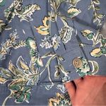 Appleseed's Women’s Button Up Floral Patterned Cotton Jean Jacket Size 14 Blue Photo 1