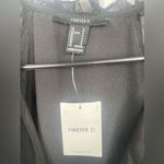 Forever 21 Forever, 21 women's black romper blouse size small with‎ sheer arms Photo 1