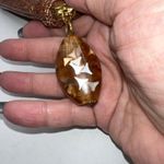 SOHO London New York Brown Ostrich Embossed Clutch Pouch with Charm Photo 7