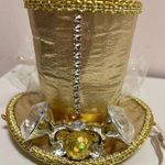 Gold fascinator top hat Photo 0