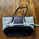 Nine West Taupe Purple Snake Print Shoulder Tote Bag Photo 7