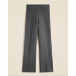 J.Crew Delaney Kickout Sweater Pant Stretch Knit Pintuck Heather Gray XS NWT Photo 3