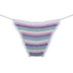 Capittana Women’s Trinidad Swim Bikini Bottoms Crocheted Rainbow Handmade S NWT Photo 0