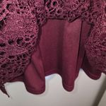 Lane Bryant Mock-Neck Illusion Lace Peplum Blouse Top Size 18 Photo 5