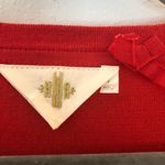 Anthropologie Cardigan Women’s Monogram Beaded Red Sweater Sz S EUC Photo 4