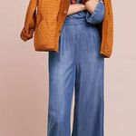 Cloth & Stone Anthropologie Surplice Chambray Jumpsuit Lyocell Photo 3
