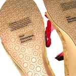 NY & C Red Floral Wedge Sandals. Nwt! Size 9 Photo 7