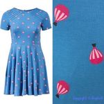 Unique Vintage  X GB Gwynnie Bee Hot Air Ballon Fit & Flare Dress Retro Pinup Photo 3