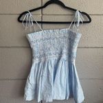 Women's J.Crew Paloma Top in Blue and White Stripe size S Coastal Nautical Boho Photo 3