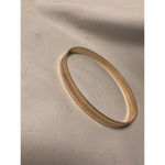 Vintage quiet luxury Gold Tone Bangle Bracelet Chevron Wave Pattern Photo 1