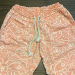 Roxy Medium Oceanside Print Drawstring Linen Blend Pants Photo 6