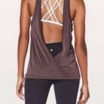 Lululemon Tied to It Deep Surplice Black Cherry Loose Tank Photo 1