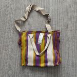 Urban Outfitters  Serena Mesh Tote Bag- Striped canvas tote Photo 2