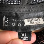 B Collection By Bobeau Jackie Grey Black Jacquard Knit Hooded Pullover Size XL Photo 9