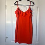 Felicity and Coco Isabella Ruffle Trim Dress L Slipdress Fire Coral New Orange Size L Photo 2