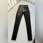 Spanx  Velvet RARE Leggings Black Gold Metallic Shine High Rise Stretch 20188R Photo 10