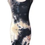 Heart & Hips Heart Hips Tie-Dye Ruched Criss Cross Back Bodycon Dress Photo 18
