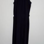 Betsey Johnson Black Split Back Belted Halter Palazzo Jumpsuit Womens Size 14 Photo 7