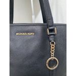 Michael Kors Jet Set Leather Travel Tote Bag in Black Photo 2