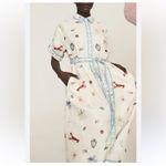 NWOT Alemais Embroidered White Maxi Dress Size 4 Photo 2