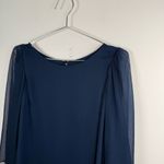 Alice + Olivia  Navy Odette Flutter Sleeve Dress Photo 3