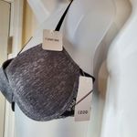 IZOD  Black White Grey Pepper T Shirt Bra Adjustable Lace Accented 34C Photo 1