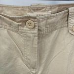 Sandro  Womens 12 Tan Capri Cargo‎ Shorts Cotton Summer Beach Vacation Designer Photo 7