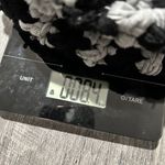 Handmade Crochet Knitted Winter Hat Fall Black Grey White Striped Grunge Cyber Indie Photo 2