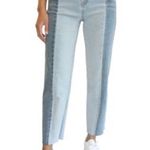 Almost Famous Women's Jeans Size 11, Blue Colorblock Photo 0