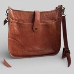 Frye campus crossbody saddle bag full leather flap closure western boho chic Photo 0