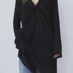 ZARA NWT  Metallic Thread Knit Tunic Dress Bloggers Fav Photo 3
