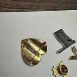 American Flag, Heart, Angel, Ribbon Lot Of 4 Brooch Pin For American Patriot Gold Photo 8