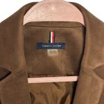 Tommy Hilfiger NWOT  Womens Brown Faux Suede Blazer Jacket Button Front Size 6 Photo 2