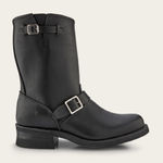Frye | Black Leather Short Boot 6 women’s Moto Engineer Photo 0