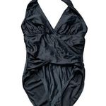 Jaclyn Smith Elegant Black Halter Swimsuit Photo 0