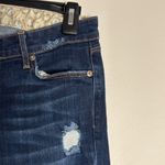 Rich & Skinny  Dark Wash Straight Leg Low Rise Distressed Jeans Photo 5