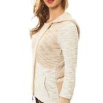 Jack by BB Dakota Jack BB Dakota medium Hachi French Terry asymmetrical zip up beige hoodie Photo 3