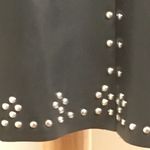 BLANK NYC  slip dress BLACK STUDDED VEGAN LEATHER M Photo 4