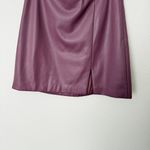 Anthropologie [] Maeve Purple Faux Leather Side-Slit Micro Mini Skirt NWT Size 12 Photo 8