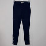 L'Agence ‎ Marlo Oxford Skinny High Rise Silver Clasp Ankle Length Jeans Size 25 Photo 2
